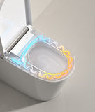 Smart Toilet with Built-in Heated Seat, Tankless Toilet with Autoing, Adjustable Seat Temp, W2894P199868