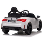 ZUN BMW M4 12v Kids ride on toy car 2.4G W/Parents Remote Control,Three speed adjustable,Power display, W1578P214202