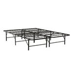 ZUN Metal Mattress Foundation Bed Frame, Cal King Size Bed Base, Bedroom Furniture, Black B011P204496