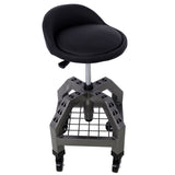 Pneumatic 360 Degree Swivel Mechanics Rolling Creeper Seat, Heavy Duty Rolling Mechanics W46590155