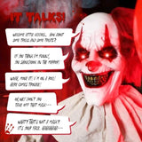 5.7ft Red eyes, Voice ControlJoker and BalloonHalloween Standing Decoration Outdoor 31071862