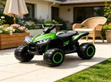 Green 12V Electric Kids ATV 4 Wheeler Ride On, Dual Motors, High Low Speed, Music & Headlights, 85033411