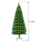 ZUN 7.5FT Fiber Optic Christmas Tree with 260 LED Lamps & 260 Branches 19502533