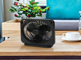 9" 3-speed Indoor Personal Table Electric Fan, Portable Handle, Black, ModelFN2006BK 01606589