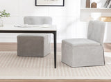 Linen Dining Chairs, Modern Fabric Side Chairs for Dining Room and Kitchen, with Padded Seat and W1170P365356