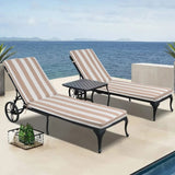 ZUN 2PCS Set Outdoor Lounge Chair Cushion Replacement Patio Funiture Seat Cushion Chaise Lounge W2911P203987