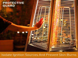Patio Heater 48,000 BTU Heaters for Patio Propane with Detachable Wheels, Protective Cover, 74289514