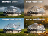 10 Foot Round Multifunctional All Weather Cover Pool Dome Enclosure for Outdoor Pools, Compatible 73376164