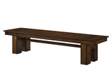 Transitional Walnut Finish Wooden Bench 1pc Casual Contemporary Dining Furniture B01156181