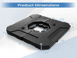 2-Piece Fillable Cantilever Umbrella Base, Heavy Duty Water & Sand Weighted HDPE Patio Umbrella 49487926