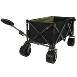 Collapsible Folding Wagon 300L,49" Extra Long Collapsible Wagon with Tailgate, All-Terrain 7"x 4" W321P297098