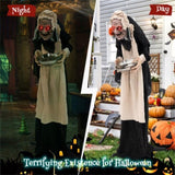 Halloween Standing Greetings Old Lady Decoration 29745196