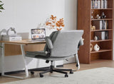 Criss Cross Legged Office Chair with Flip-Up Back Built-In Dynamic Airbag Lumbar Support, Wide Seat 80311048