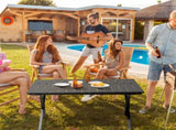 Folding Camping Table Portable Picnic Table, Lightweight Roll up Side Table Outdoor Camp Table for 54346815