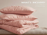 3-Piece King Comforter Set,Pink B035P408219