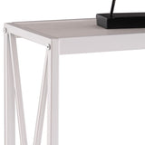 Triamine Board Cross Iron Frame Porch Table Sofa Side Table Reddish Oak 93377749