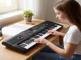 61-Key Portable Electric Keyboard for Beginners, 58.4217.785.08 cm Digital Piano with 100 40918663