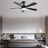 (Same as W882P146310) 52 Inch Modern Ceiling Fan With 3 Color Dimmable 5 ABS Blades Remote Control W882P293454