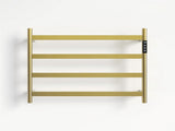 22.5" Brushed Gold Heated Towel Rack for Bathroom,Wall Mounted with Intelligent Touch Screen Timer, 35567914