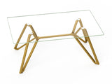 47.3-inch rectangular glass dining suitable for 1-6 people, modern style home kitchen dining W1162P306711