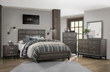 ZUN Contemporary Design 1pc 6-Drawers Dresser Gray Finish Polished Hardware Wooden Bedroom Furniture B011P144751