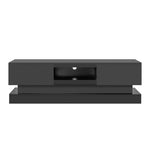 ZUN 63inch BLACK morden TV Stand with LED Lights,high glossy front TV Cabinet,can be assembled in Lounge W67963298