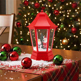 64" Christmas Streetlamp Decor Santa/Snowman/Tree Scene, 60 Warm White LEDs, 8 Tunes, 2 Modes 40533839