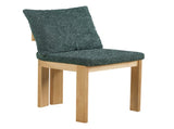 Indoor Boucle Dining Chair Set of 2, Rubber Wood Frame, Plush Green Boucle Seating, 250lbs Weight N779P379862G