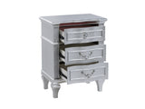 Mystic Contemporary Style Nightstand made with wood in Silver G150109162