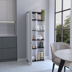 ZUN Hoyt Kitchen Pantry Storage Cabinet With and Five Interior and Exterior Shelves B070P173178