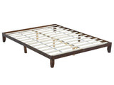 Basic bed frame brown Queen 206*151*30.5cm wooden bed 60287616