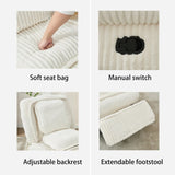 360&deg Swivel Rocking Single Sofa,Recliner Sofa, Manual Glider Rocking Armless W1628P264784