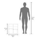 Medicine Cabinet 21.1" H, 1 Door, 4 Shelves, 1 Mirror, Black B097P250885