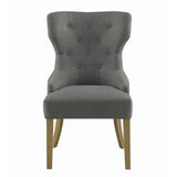 ZUN Grey and Rustic Smoke Tufted Dining Chair B062P153716