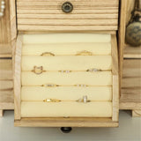 4-Tier Wooden Jewelry Box with Mirror 55405779