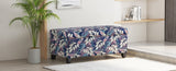 Luxury Storage Ottoman with Floral Patterned Fabric, Soft-Close Hinges, Multi-Functional Footrest & N767P257582L