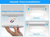 Magnetic USB Rechargeable Ceiling Light with PIR Motion Sensor, 3 Color Temperatures Stepless 71228729