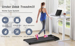 ZUN 2 in 1 Under Desk Electric Treadmill 2.5HP, Remote Control, Display, Walking Jogging Running Machine 82118414