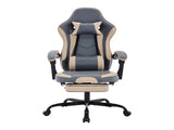 Gaming Chair, Ergonomic Computer Chair with Footrest and Massage Lumbar Support, Height Adjustable W2367P355620