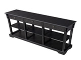 Console Sofa Table with Ample Storage, Retro Kitchen Buffet Cabinet Sideboard with Open Shelves and 25351153