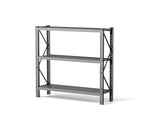3-Tier Industrial Shelving Rack - 63in, Heavy Duty Steel Shelving Unit Adjustable, 67" W*19.7" 60844436