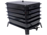 5-Layer Worm Compost Bin, 50L Worm Composter, Easy Setup Inclusive Worm Farm Kit for Recycling Food 52130043
