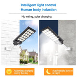 ZUN LED Solar Street Light Motion Sensor Dusk to Dawn Outdoor Road Lamp 43420485