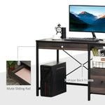 ZUN Computer Desk/ Office Writing Desk - Walnut Brown （Prohibited by WalMart） 68486698