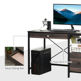 ZUN Computer Desk/ Office Writing Desk - Walnut Brown （Prohibited by WalMart） 68486698