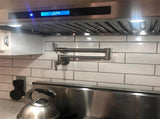 Pot Filler Faucet Wall Mount,Brushed Nickel Finish and Dual Swing Joints DesignUnable ship 37240296
