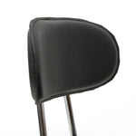 ZUN Round Shape Adjustable Salon Stool with Back and Line Black 29871662