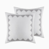 Full/Queen Cotton Printed Duvet Cover Set with Chenille B03596509
