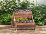 26" Wooden elevated garden bed 72694384