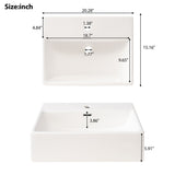 20-Inch bathroom vanity with ceramic sink and ample storage - ideal for small bathrooms WF324691AAF
